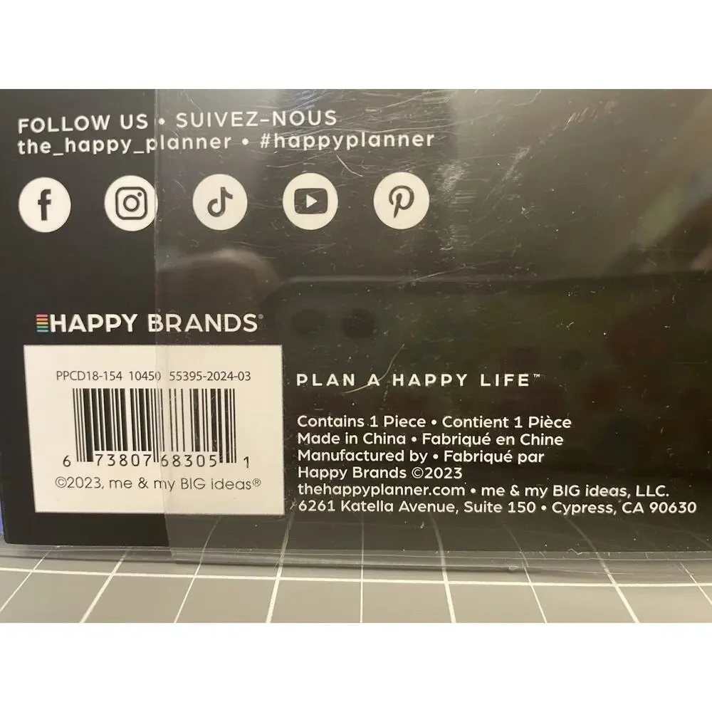 Happy Planner 2024/25 Classic 9 Disc Universe 18 Month Planner Horizontal Layout
